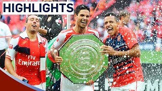 Arsenal 30 Manchester City  Community Shield 2014  Goals amp Highlights [upl. by Dixil104]