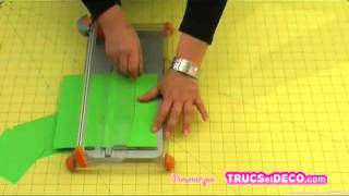 Découper au massicot  Tutoriel par trucsetdecocom [upl. by Susanne]