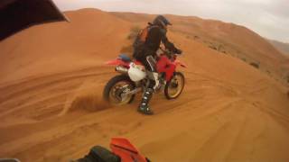 Desert ride after the rain  XR650R and KTM 525 near Dubai [upl. by Markus]