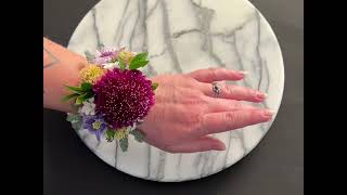 How to Make a Corsage Bracelet with Fresh Flowers Flower Bracelet by Expert Rochelle Wall CA GROWN [upl. by Avi]