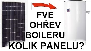 FVE na boiler  kolik panelů je potřeba [upl. by Thissa]