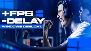 OTIMIZANDO O PC COM DEBLOAT AUMENTAR O FPS NOS JOGOS E REDUZIR O DELAY  DEBLOAT WINDOWS 10 2024 [upl. by Nonaihr]