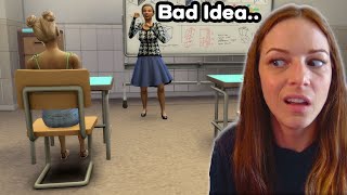 high school is a DISASTER  Sims 4 Nightmare Legacy [upl. by Ahse360]