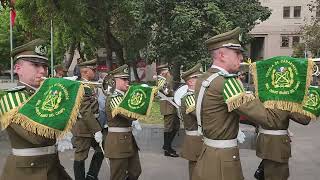 CARABINEROS DE CHILE IZAMIENTO DE LA GRAN BANDERA ABRIL 2024 [upl. by Molohs]