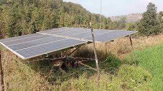 ecozen 3Hp Solar Pump details amp satisfied farmer part 1 ecozen 3HP सोलर पंपाची महिती भाग 1 [upl. by Einniw]