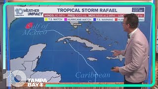 Tracking the Tropics Tropical Storm Rafael continues to weaken [upl. by Nita163]