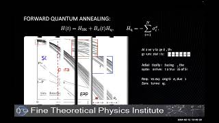 Alex Kamenev  Quantum annealing and many body localization 021224 [upl. by Hgieliak368]