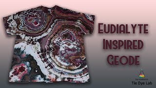 Tie Dye Designs Eudialyte Inspired Ice Dyed Geode [upl. by Ilana]