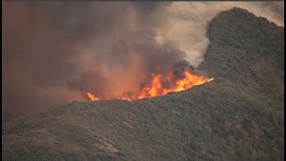 Live Fire in Trabuco Canyon grows in size forces evacuation orders [upl. by Nairde]