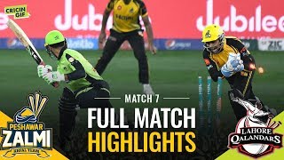 PSL 2019 Match 7 Peshawar Zalmi vs Lahore Qalandars  Full Match Highlights [upl. by Willem240]