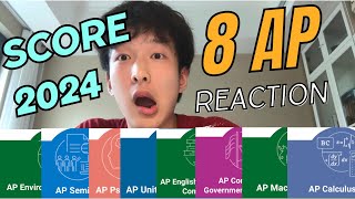 I TOOK 8 APs 2024 AP Score REACTION [upl. by Carmita]