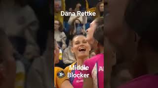 Dana Rettke Huge Block volleyball europeanvolleyball [upl. by Balthasar]