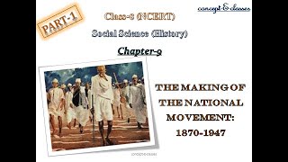 Class8  History  Chapter 9The Making of the National Movement 1870s1947Part1 [upl. by Port537]