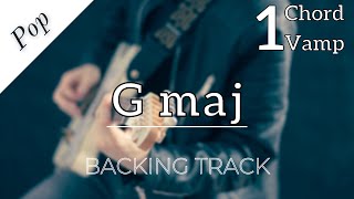 One Chord Backing Track  Pop  G Major  80 bpm [upl. by Sum]