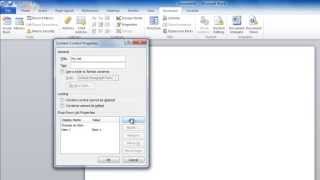 How to Create a Drop Down List in Word [upl. by Aekal]