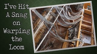 Homespun Fabric Vlog 5  Dressing the Loom Part 1 [upl. by Gitlow7]