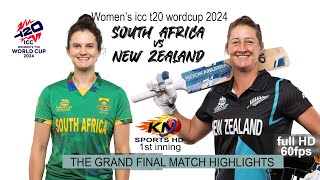 SAW vs NZW icc women t20 2024 final highlights parti 1st Inning HD 60fps [upl. by Yendahc]