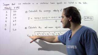 Root Mean Square Velocity Example  1 [upl. by Adnyl294]