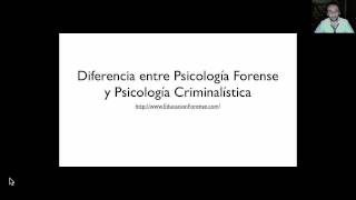 Diferencia entre Psicología Forense y Criminal  Ps Cristián Araos [upl. by Alyad]