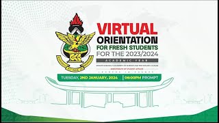 ORIENTATION FOR FRESH STUDENTS FOR THE 20232024 ACADEMIC YEAR [upl. by Adriel305]