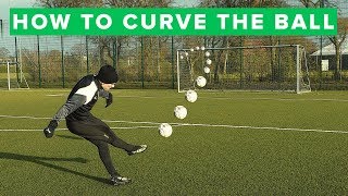 How to curve the ball  Learn bending free kick [upl. by Prud]