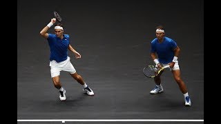 FedererNadal vs SockQuerrey  Laver Cup Highlights HD [upl. by Mikiso8]