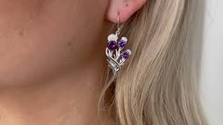 Scottish Thistle Croy Earrings 5595 0159086617975 [upl. by Steddman255]