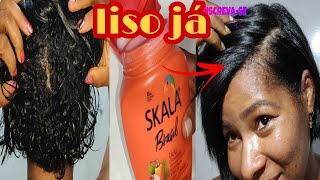 escova progressiva caseira que alisa na primeira aplicação com dois ingredientes liso já [upl. by Hadsall]