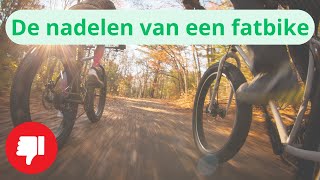 De Grootste Fatbike Nadelen [upl. by Grimbald761]