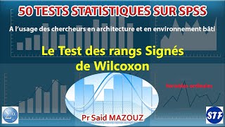 Test Rangs Signes De Wilcoxon Variables Ordinales [upl. by Malha]