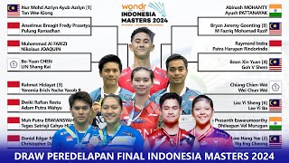 DRAW amp JADWAL PERDELAPAN FINAL INDONESIA MASTERS II 2024 BESOK PUKUL 0900 WIB LIVE YOUTUBE [upl. by Sivatnod443]