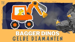 Bagger Dinos ⭐ Gelbe Diamanten  Kindervideos  Kinderfilme  telekids [upl. by Heater]