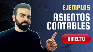 Ejemplos de ASIENTOS CONTABLES en plantilla excel de contabilidad Directo 11022024 [upl. by Nomihs]