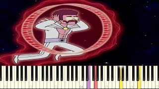 Garys Synthesizer Battle  IMPOSSIBLE REMIX  Regular Show  Piano Cover [upl. by Doowron]