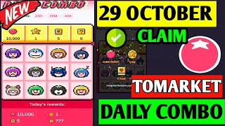 🍅Tomarket Airdrop Combo 29 October  Tomarket Daily Combo Today  Tomarket Secret Combo Today [upl. by Graig]