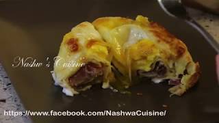 Armenian Basturma and Eggs  Nashwas Cuisine [upl. by Marduk]