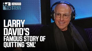 Larry David Tells the Famous Story of Him Quitting quotSNLquot 2015 [upl. by Anyrak]