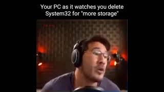 Deleting System32 for Storage [upl. by Westhead]