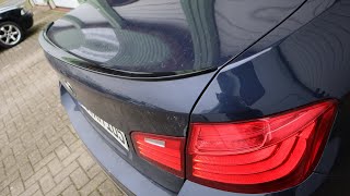 BMW 5er F10  Heck Spoiler mit Einbau 149 €  Rear Abrisskante [upl. by Silva201]