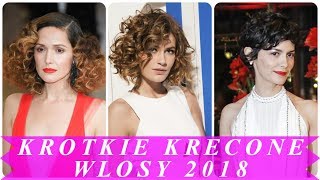 Top 15 Krótkie fryzury dla kręconych włosów 2018 [upl. by Liatnahs]