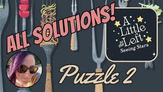 Seeing Stars DLC  Puzzle 2  Forks  ALL Solutions  A Little to the Left [upl. by Naloj363]