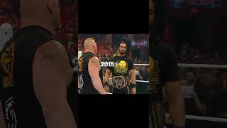 brock lesnar and seth rollins 2015 vs 2019 😍 wwe viral shorts [upl. by Fihsak]