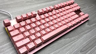 Pink RGB Mechanical Keyboard Motospeed CK82 Unboxing [upl. by Eelra]