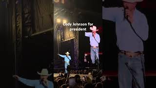 Cody Johnson addresses assassination attempt on Donald Trump codyjohnson shorts country trump [upl. by Balcke]