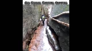 Old School Survival Camping No Tent No Sleeping Bag part 2 shorts shortsfeed [upl. by Arries441]