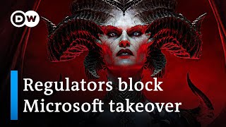 Microsofts 75billion acquisition of Activision Blizzard put under antitrust review  DW News [upl. by Anayra]