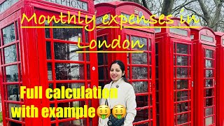 Monthly cost of living in the UK 2024Monthly expenses in LondonPriya Mahajan [upl. by Taveda]