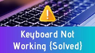 How To Fix Keyboard Not Working Windows 1087 New Method  100 Working [upl. by Ahsaeit]