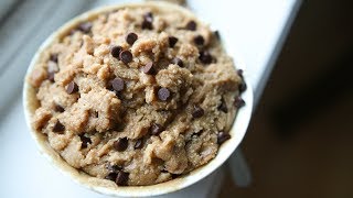 Edible Cookie Dough Recipe HIGH PROTEIN  Healthy Snack Ideas [upl. by Millwater]