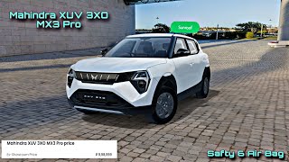 Mahindra XUV 3XO MX3 Pro VariantModel fully Details Specs and Pricing [upl. by Eulaliah]